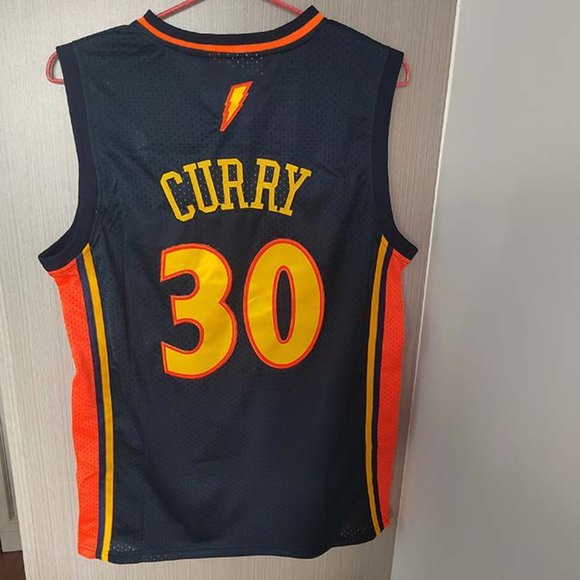 Stephen Curry Golden State Warriors #30 Mitchell & Ness Navy - Picture 2 of 6